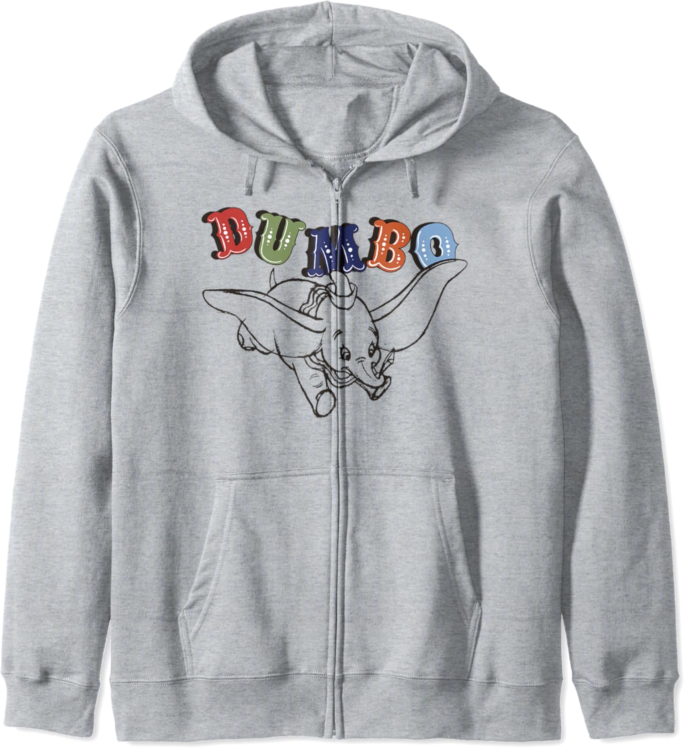 Disney Dumbo Retro Flying Circus Title Zip Hoodie Amazon.co.uk Clothing